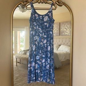 Loft floral jersey dress